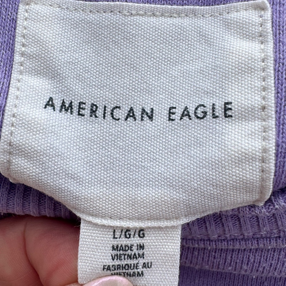 American Eagle Lavender Knit Top - Picture 3 of 3